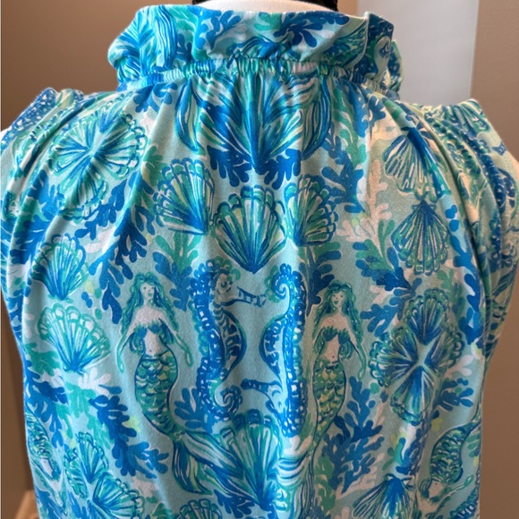 Lilly Pulitzer Azlynn Dress. Sea Glass Aqua. Size XXL - Picture 7 of 10